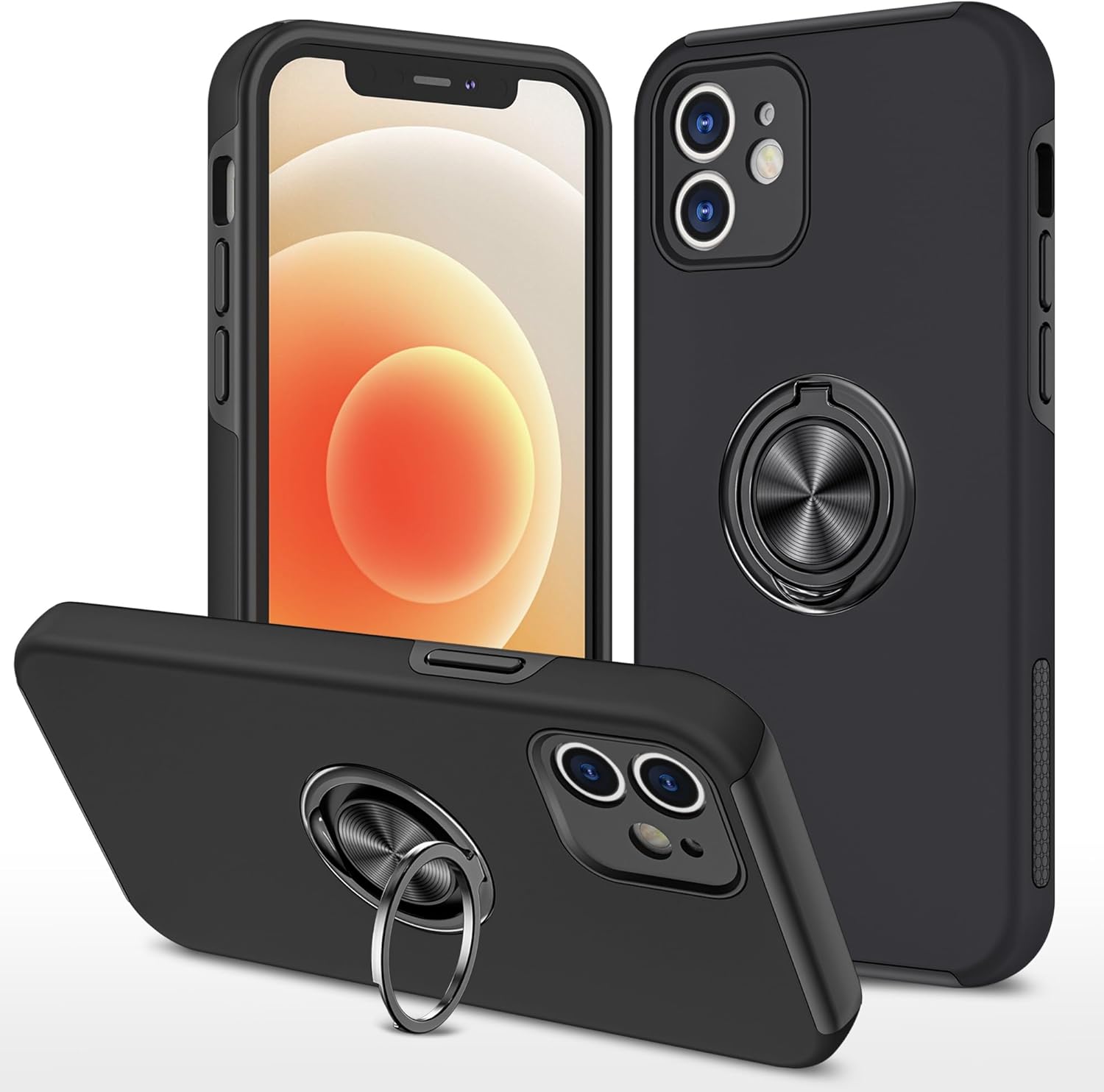 Coque hybride magnétique invisible pour iPhone 12 Mini Coque hybride magnétique invisible pour iPhone 12 Mini